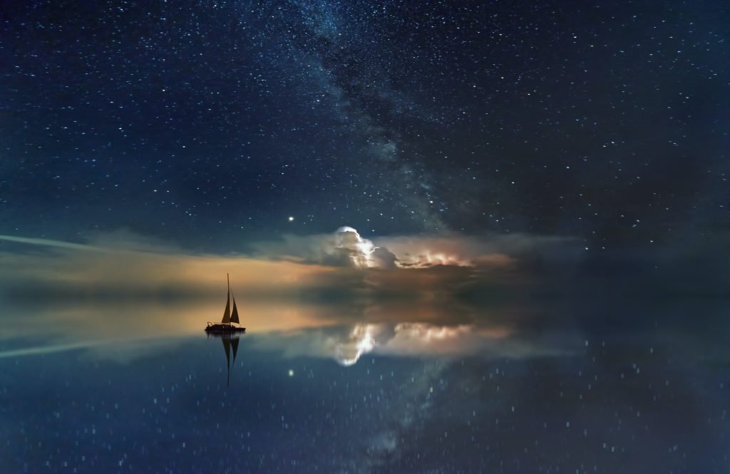Sailing into the unknown.