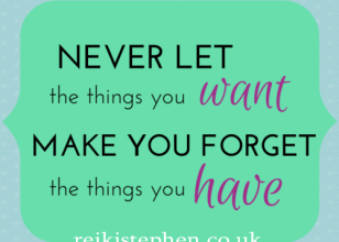 Nevr Let the things you Want …